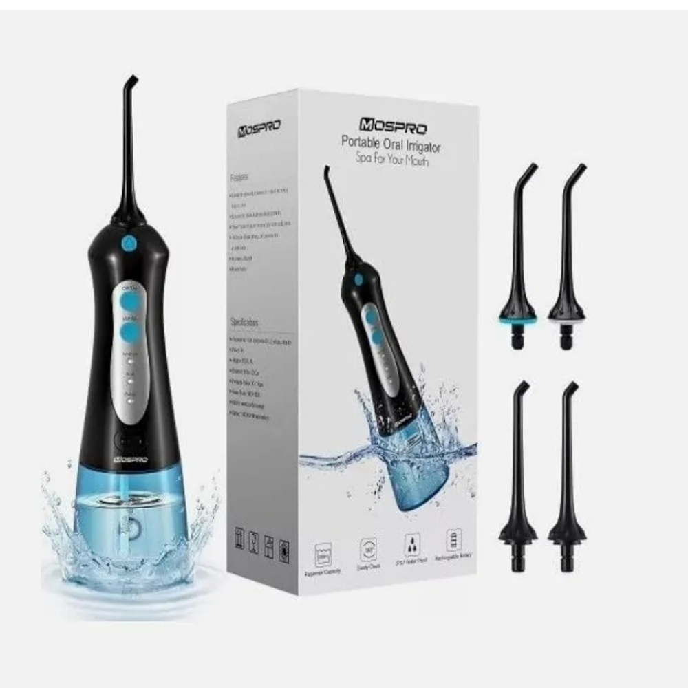 New Mospro Cordless Water Flosser Dental Oral Irrigator Teeth Cleaner Travel